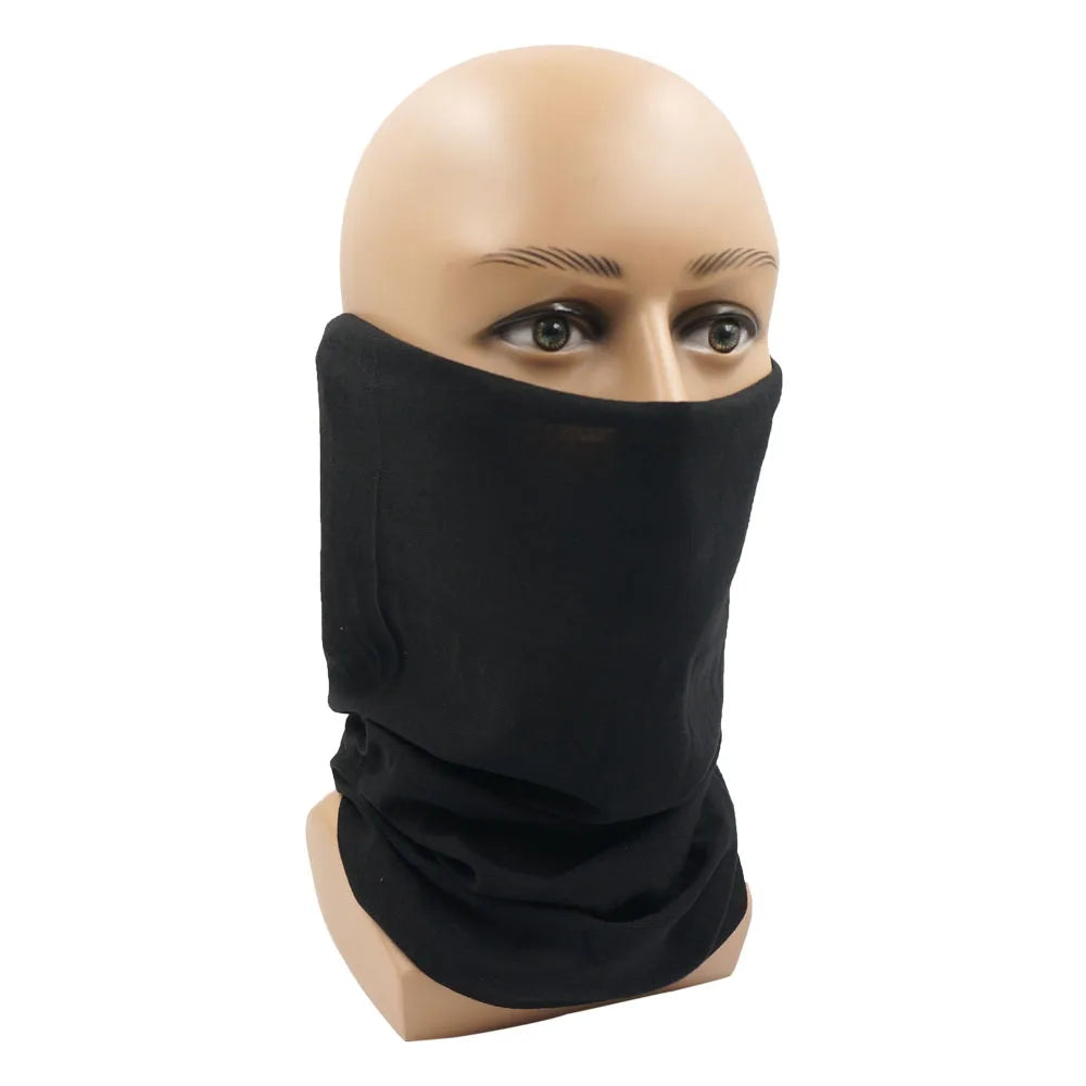 Breathabale Neck Gaiters for Men Women Dustproof Quickdry Solid Color HeadScarf for Hiking Cycling Fishing Face Shield Bandana
