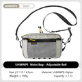 HIKEMAN Dyneema Fiber Waist Pack 1.1L Waterproof UrltraLight Multi Pocket for Cycling Running Hiking Camping Outdoor Sports